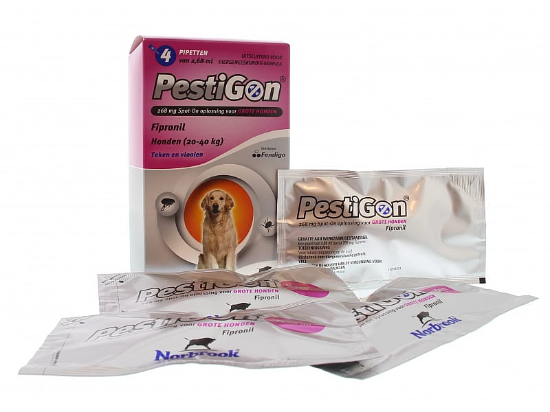 Pestigon Hond Groot - 20 tot 40 kg - 4 pipetten