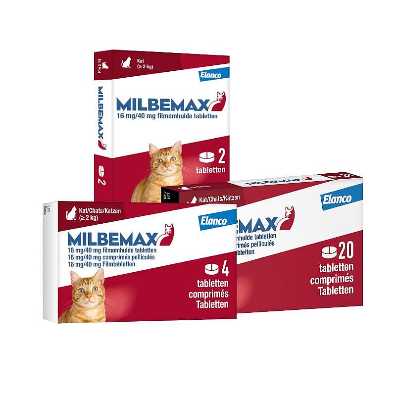 kattenmedicijn, tablettten, 16mg, comprimés, milbimax