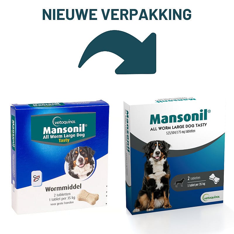 kraag, kauwtabletten, wormmiddel, hondenmedicatie, boxen verpakt