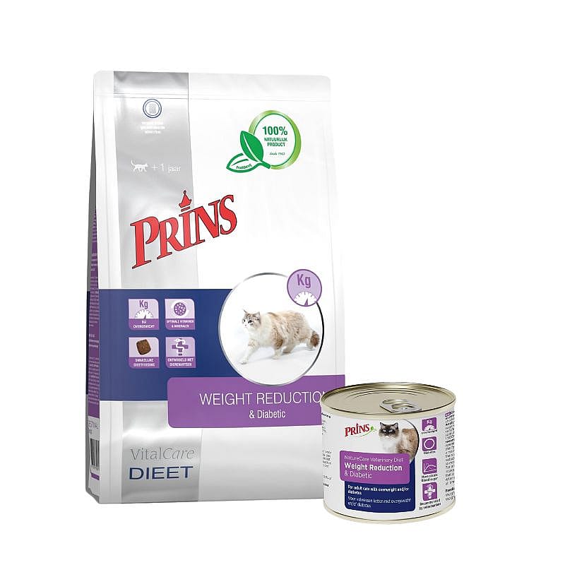 Prins Vitalcare Veterinary Diet Weight Reduction & Diabetic Kattenvoer