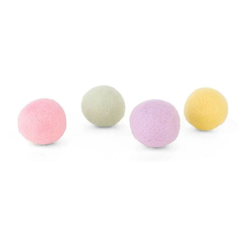 bonbons, klets, parels, pastelkleuren, pompom