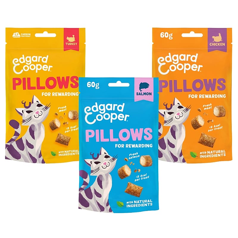 Edgard & Cooper Pillows Kattensnacks 60 gram Kalkoen