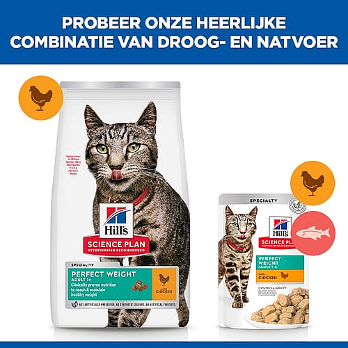 Hill's Science Plan Perfect Weight Adult Kattenvoer