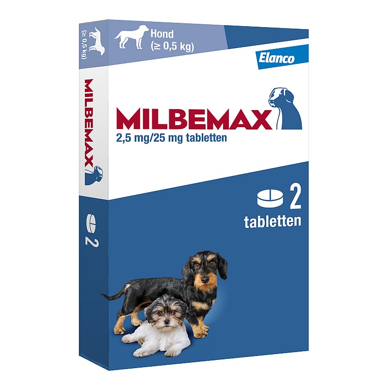 Milbemax Kleine Hond Puppy Ontwormingstabletten 2 tabletten