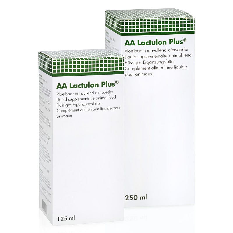 lactulose, AA Lactulon Plus, diervoeder, liquid supplement, animal feed