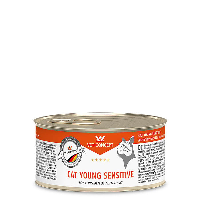 blik kattenvoer, wet-concept, soft premium voeding, cat young sensitive, tuna?