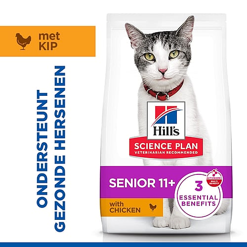 kat, kattenvoer, Senior 11+, with chicken, Science Plan