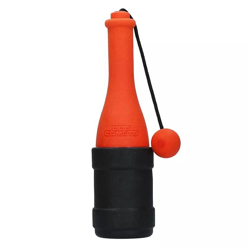 kinderfles, fles, opblaasbare pomp, zwarte dop, oranje kleur