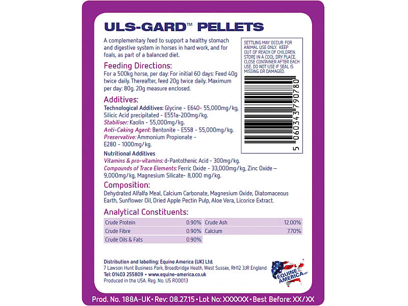 Equine America Uls-Gard Pellets Paard 3 kg