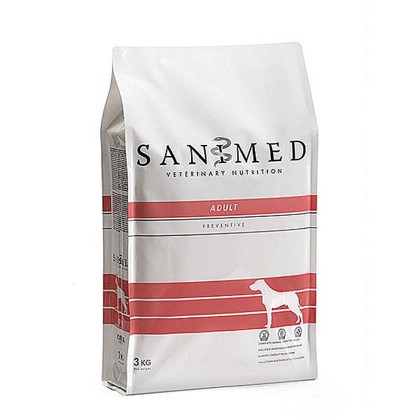 Sanimed Adult Hondenvoer: Alle Rassen - Ondersteunt Weerstand - Spijsvertering 3 kg