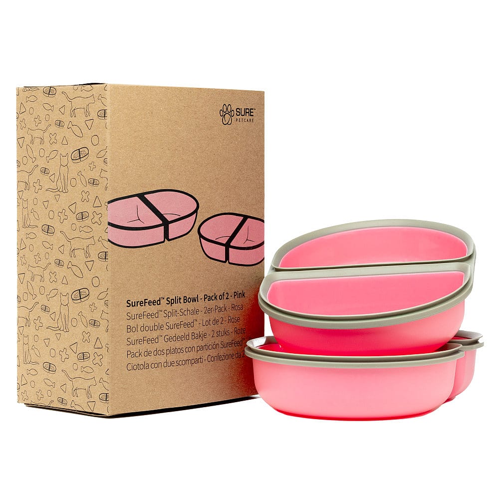 roze kommen, plastiekbakjes, opvouwbaar, bekerplant, SureFeed Split Bowl
