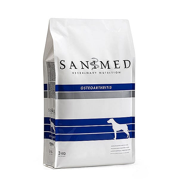 Sanimed Osteoarthritis Hond Dieetvoer: Gewrichtsondersteuning - Artrose - Visolie 3 kg