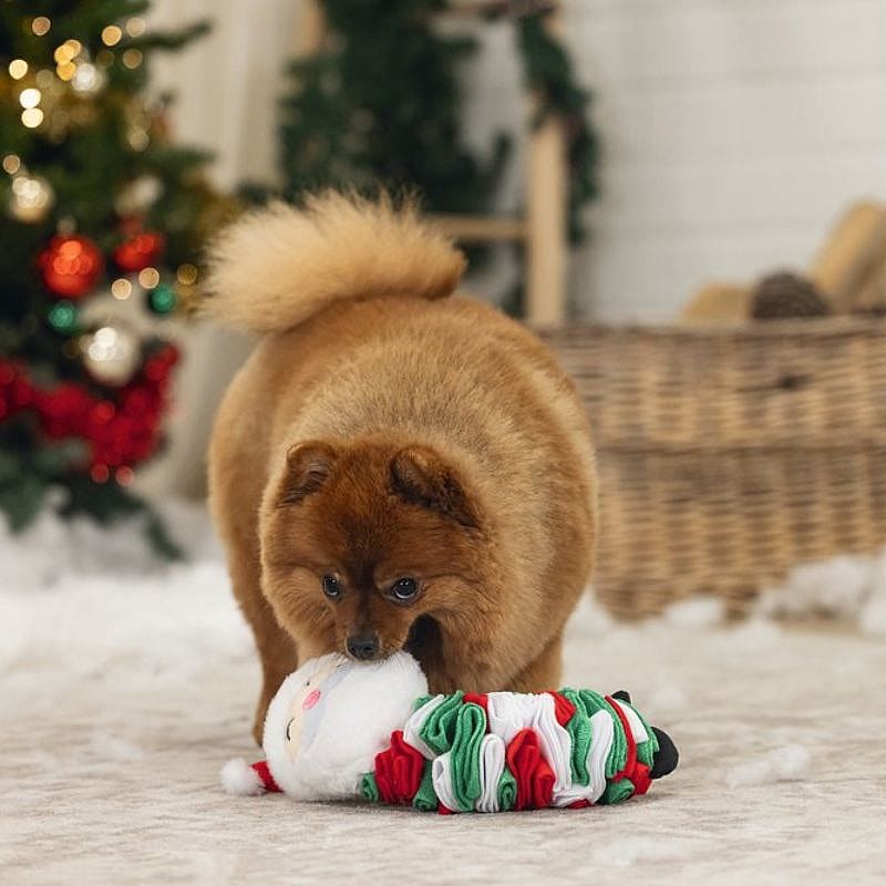 Beeztees Pluche Snuffel Kerstman Hond