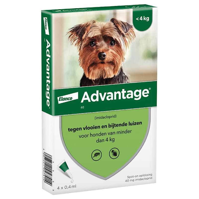 Advantage Spot-on Hond 40 mg - 1 - 4 kg