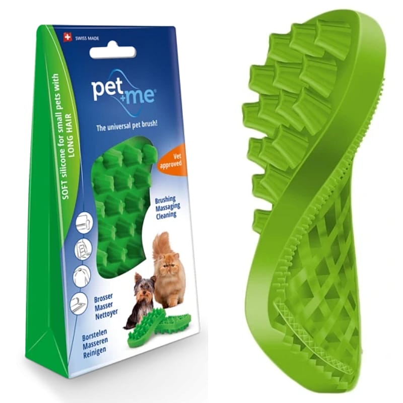 Pet+Me Borstel Cat Lang haar - Groen