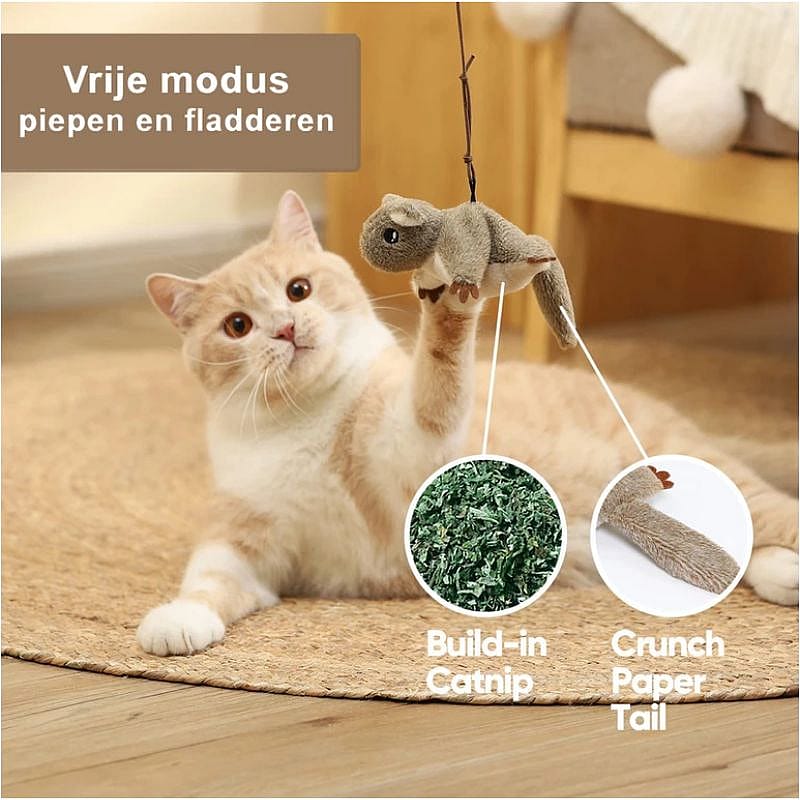 Petfuture Interactief USB Speelgoed voor Katten Eekhoorn