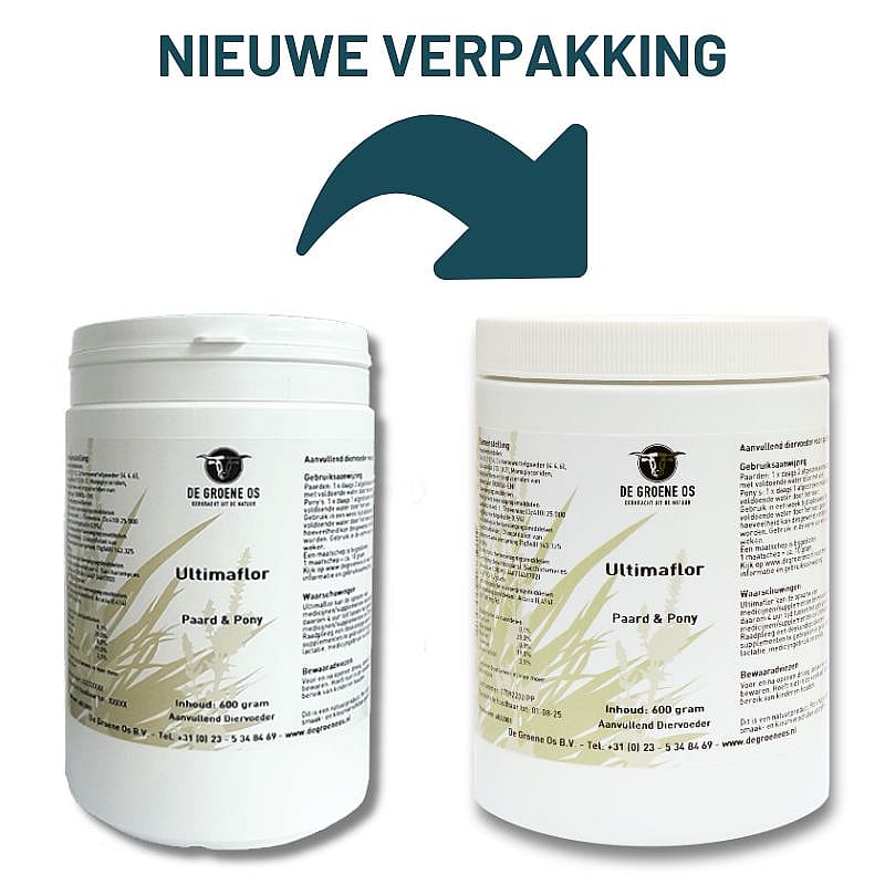 Groene Os Ultimaflor Probiotica Paard Pony 600 gram