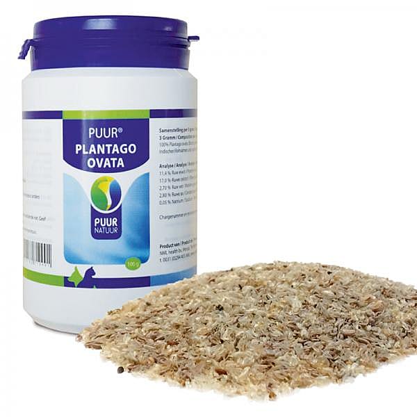 Puur Plantago Ovata Hond Kat 100 gram