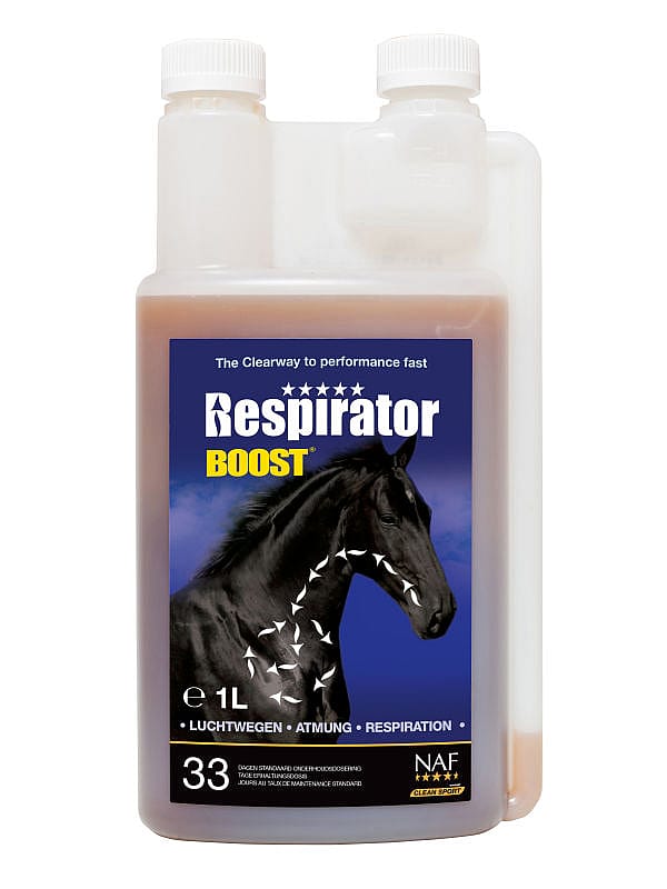 NAF Respirator Boost – Ademhalingssupplement voor paarden met gevoelige luchtwegen 1 liter