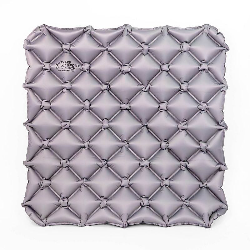 inflatable, sling, sleeping pad, tubular pattern, light purple