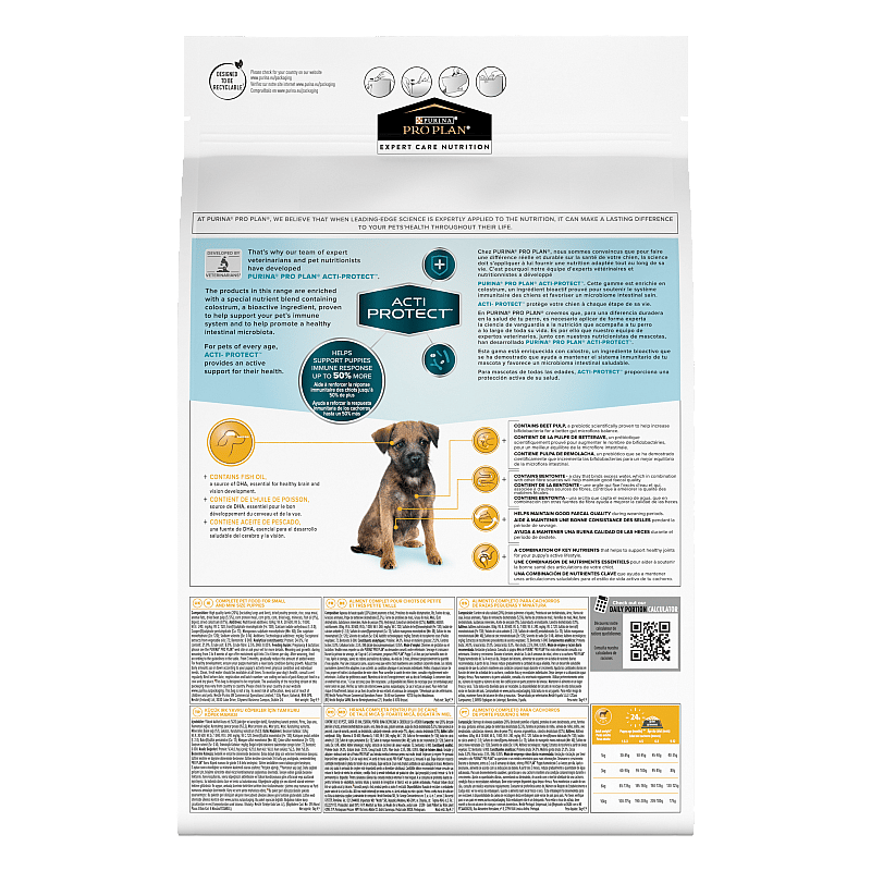 Purina Pro Plan Expert Care Dog Small Puppy Hondenvoer Lamb 3 kg
