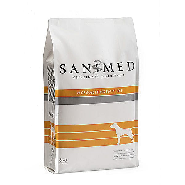 Sanimed Hypoallergeen Hond Dieetvoer Eend & Rijst: Maag en Darm ondersteuning 3 kg