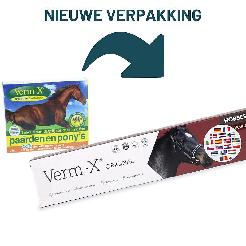 Verm-X Paard brokjes extra strong 1 kuur - 250 gram