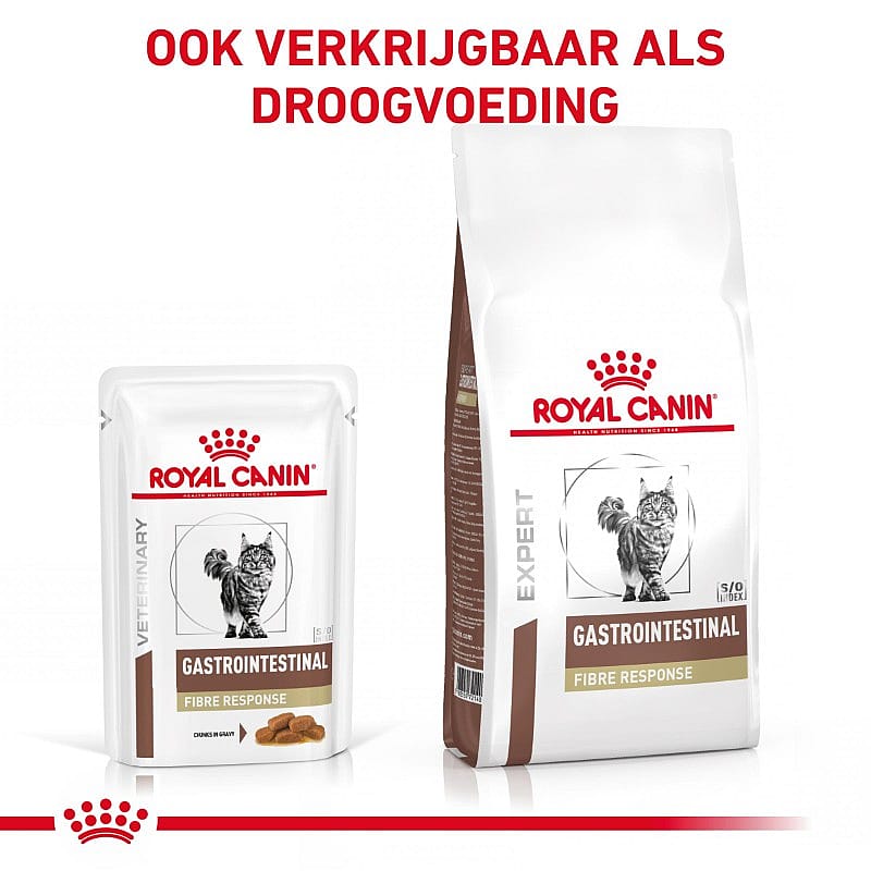 Royal Canin Gastrointestinal Fibre Response Kat 12 x 85 gram zakjes