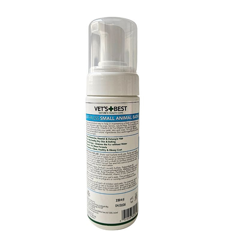 Vet’s Best Waterless Small Animal Bath Droogshampoo Konijn Knaagdier