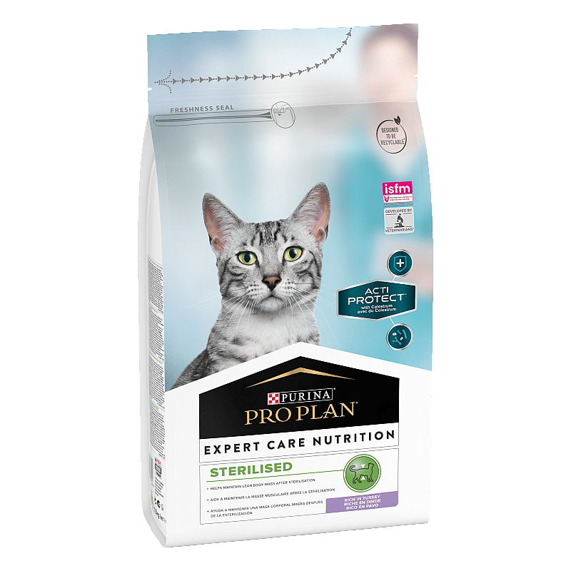 Purina Pro Plan Expert Care Cat Sterilised Kattenvoer Turkey 1.5 kg