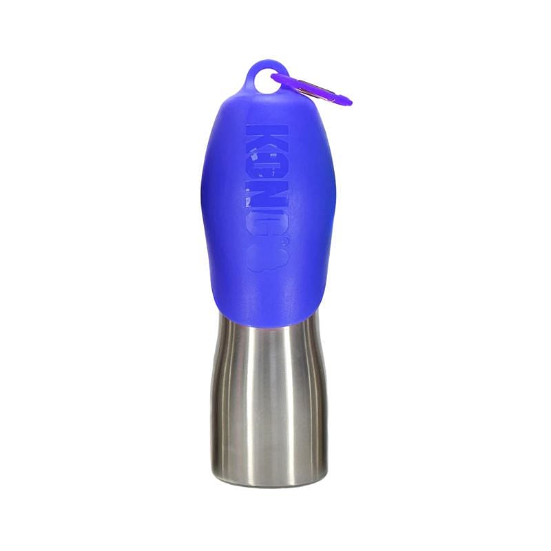KONG RVS H2O waterfles Hond Kat Blauw 740 ml