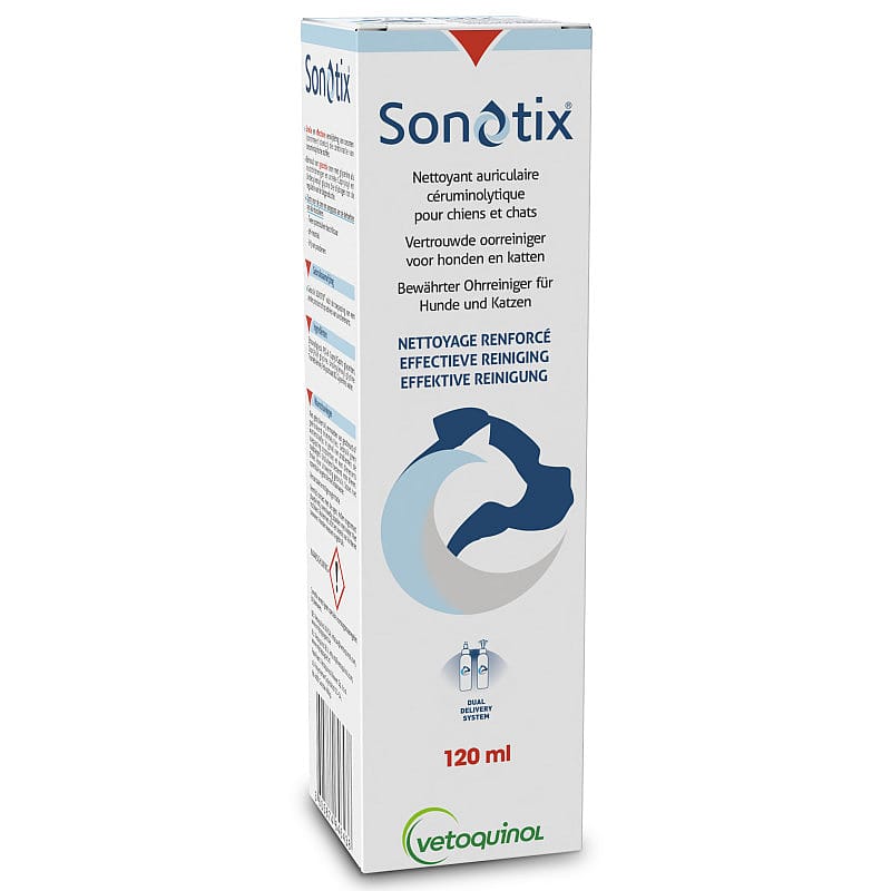 oorreiniger, parfumvrije, 120 ml, duaal bezorgsysteem, vetooquinol