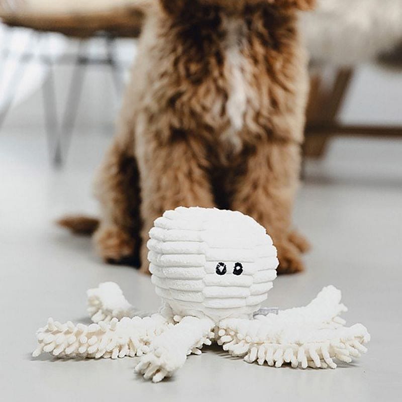plush, octopus, soft toy, white, pet toy