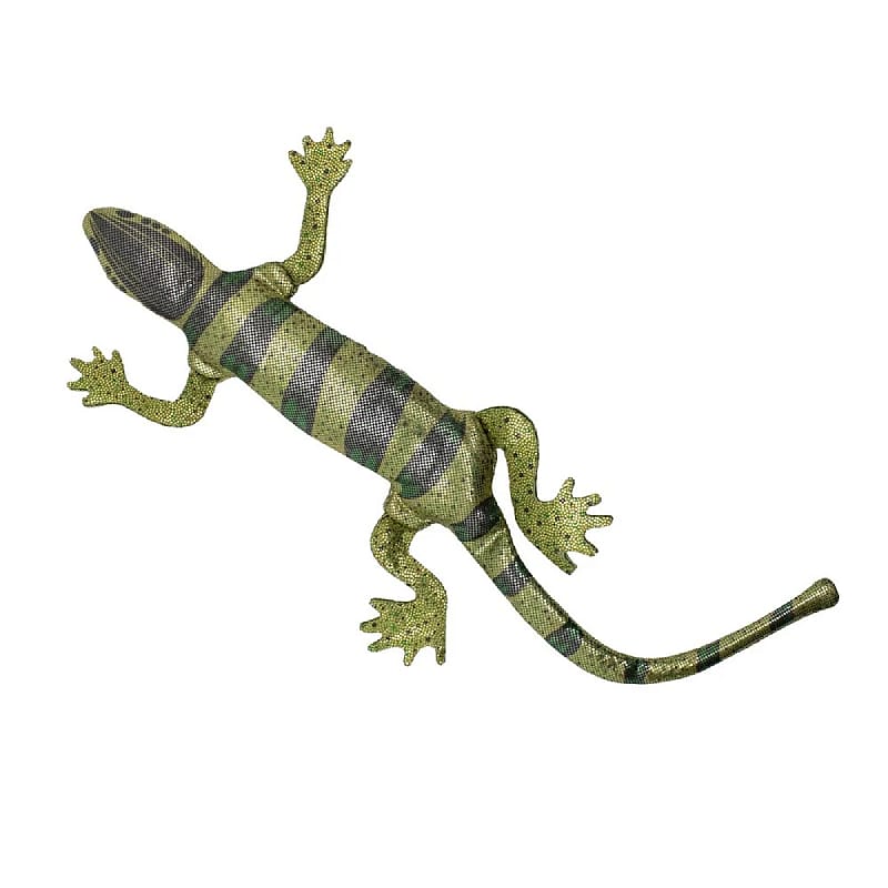 hagedis, bliksemkleur, decoratiehagedis, glittertextiel, platypus?