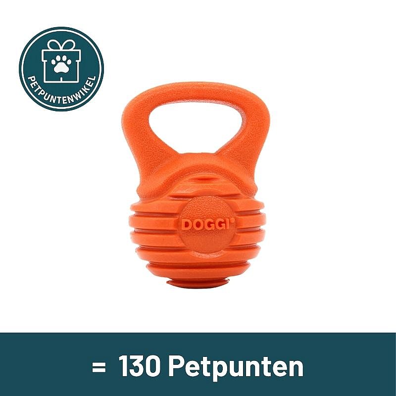 kakelkrabbet, koppelspeelgoed, kauwspeelgoed, rubberen kettlebell, harde toy