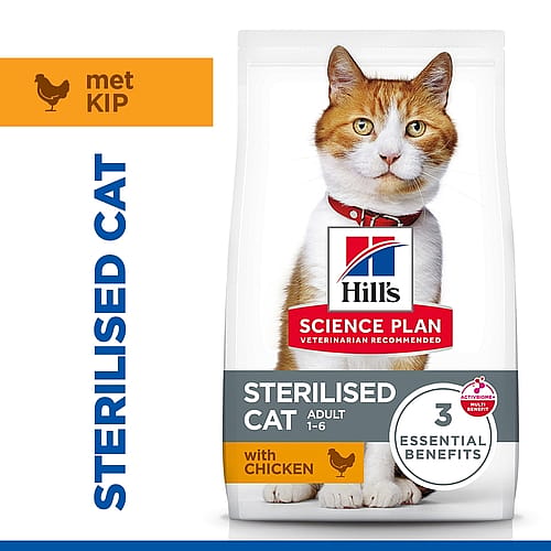 kattenvoer, gebalanceerd kattenvoer, volwassen kat, met kip, verpakking