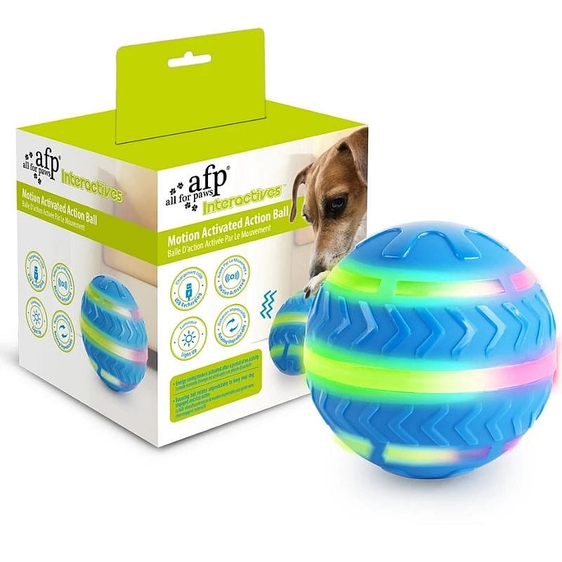 speelbal, katten- of hondenbal, rubberen bal, lichtgevende bal, motion activated ball