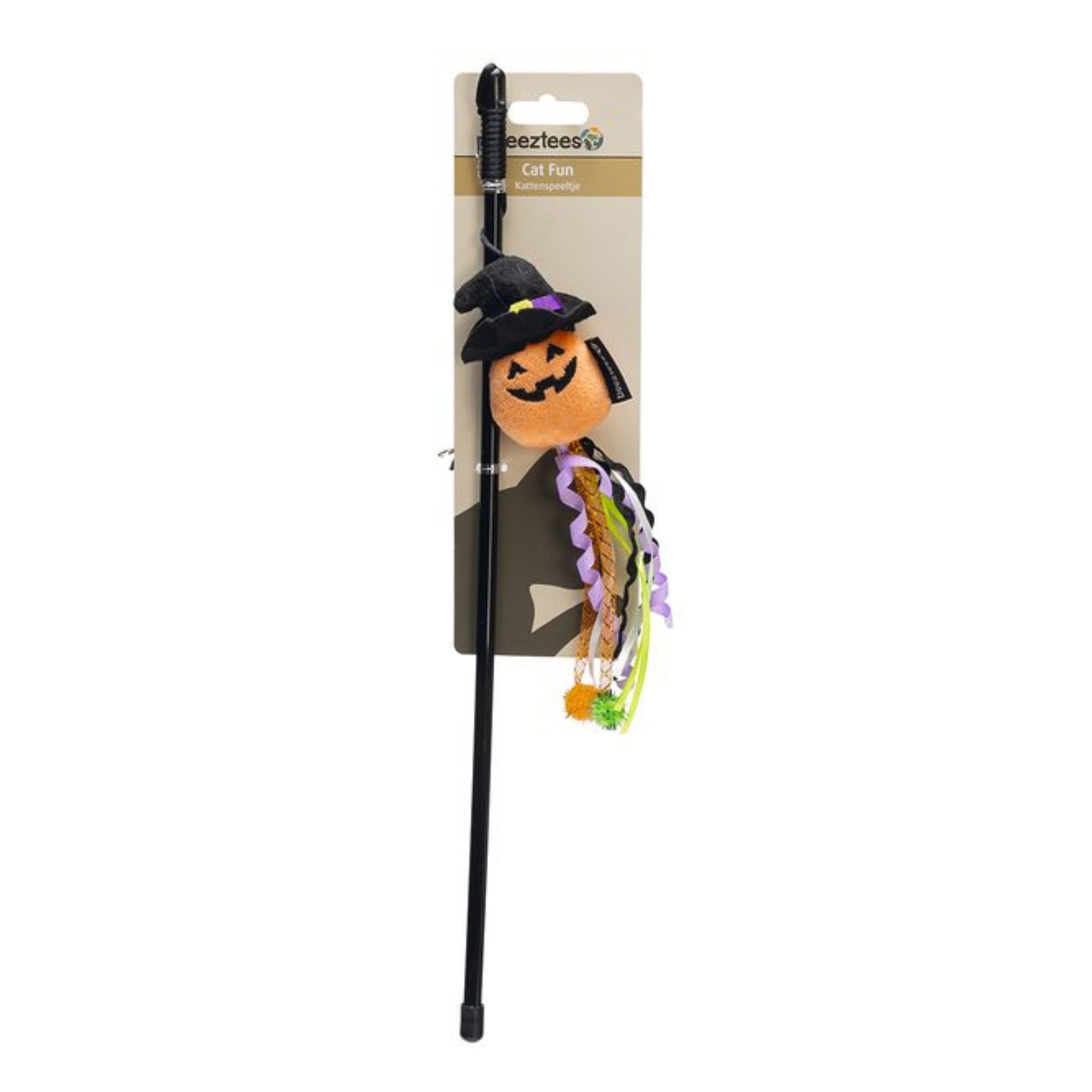 Beeztees Halloween Kattenhengel Pompoen Kat