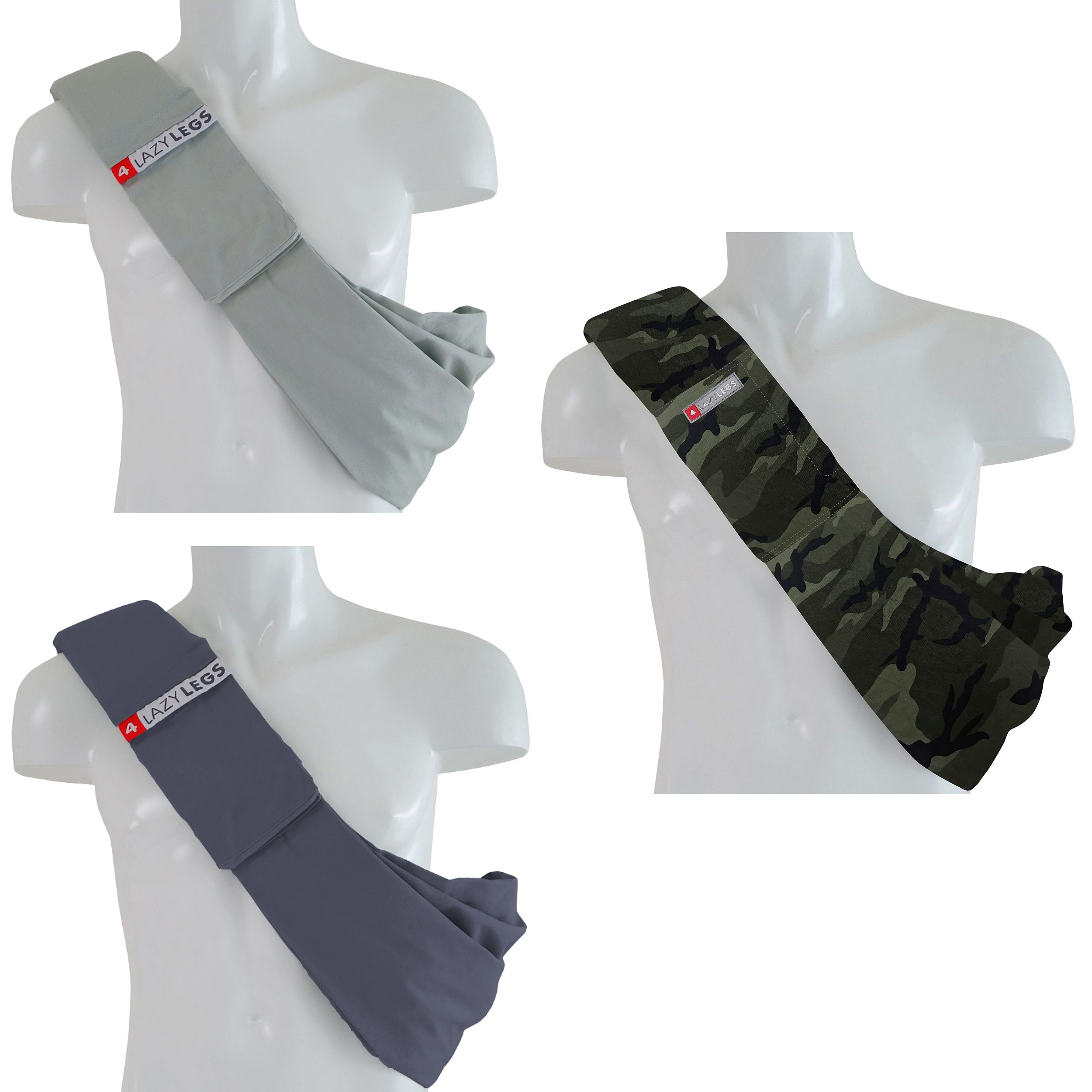 4LazyLegs Pocket Canvas Draagzak Hond XS Grijs