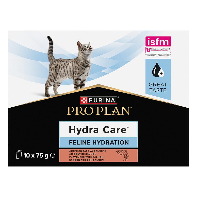 Purina Pro Plan HC Hydra Care Kat 10 x 75 gram maaltijdzakjes Zalm