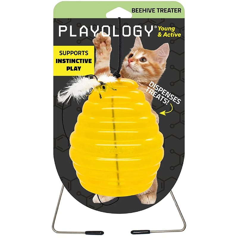 kattenvermaak, speelgoedbeehive, touwtje spel, beloningen, kinderhuisregels