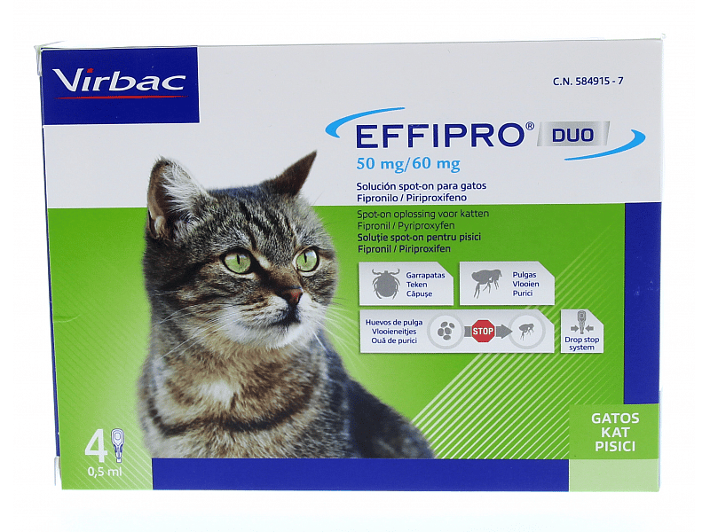 Effipro Duo Spot-on Kat 1 tot 6 kg