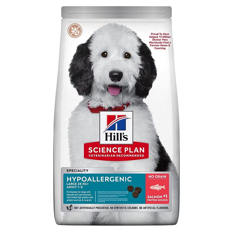 Hill's Science Plan Hypoallergenic Large Adult Hondenvoer Zalm 14 kg