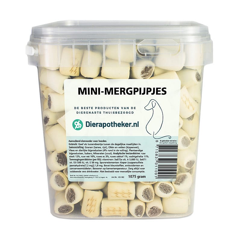 Dierapotheker Mini Mergpijpjes Hond 1075 gram