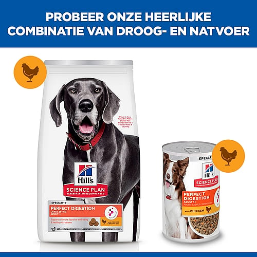 Hill's Science Plan Canine Adult Perfect Digestion Hondenvoer Large Breed 14 kg