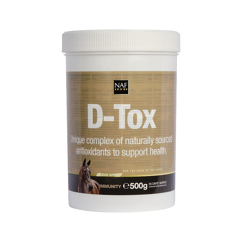 NAF D-Tox – Voor weerstand en afvoer van afvalstoffen bij paarden 500 gram