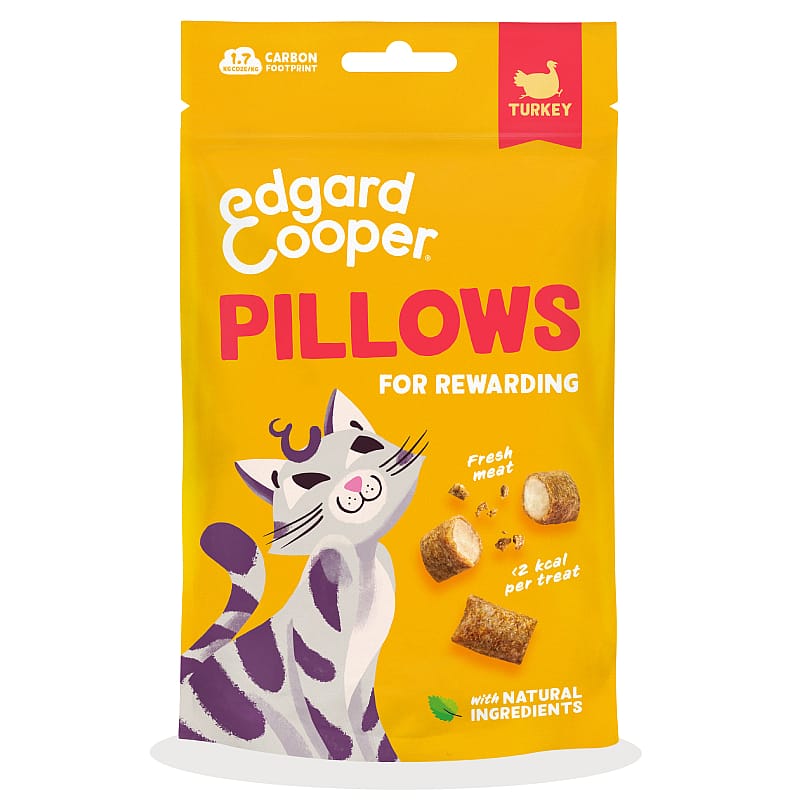 Edgard & Cooper Pillows Kattensnacks 60 gram Kalkoen