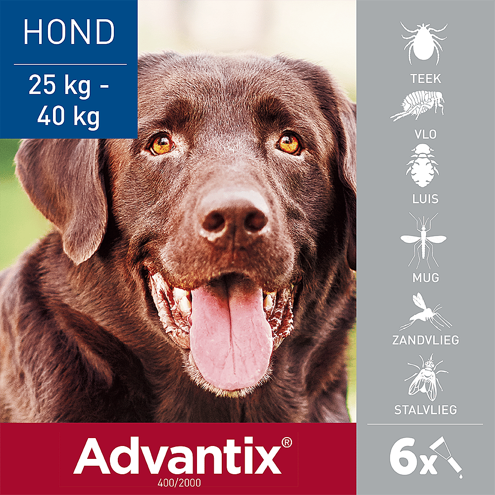 Advantix Spot-on Hond 6 pipetten - 25 - 40 kg - 400/2000