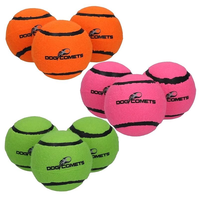 touwbal, tennisbal, neonbal, trainingsbal, katoenenbal