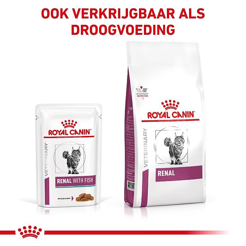 Royal Canin Renal Kat 12 x 85 gram maaltijdzakjes - Vis